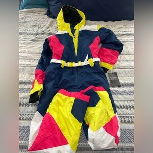 NWT Tipsy Elves Men's Neon Knockout Snow Suit by Tipsy Elves size Large